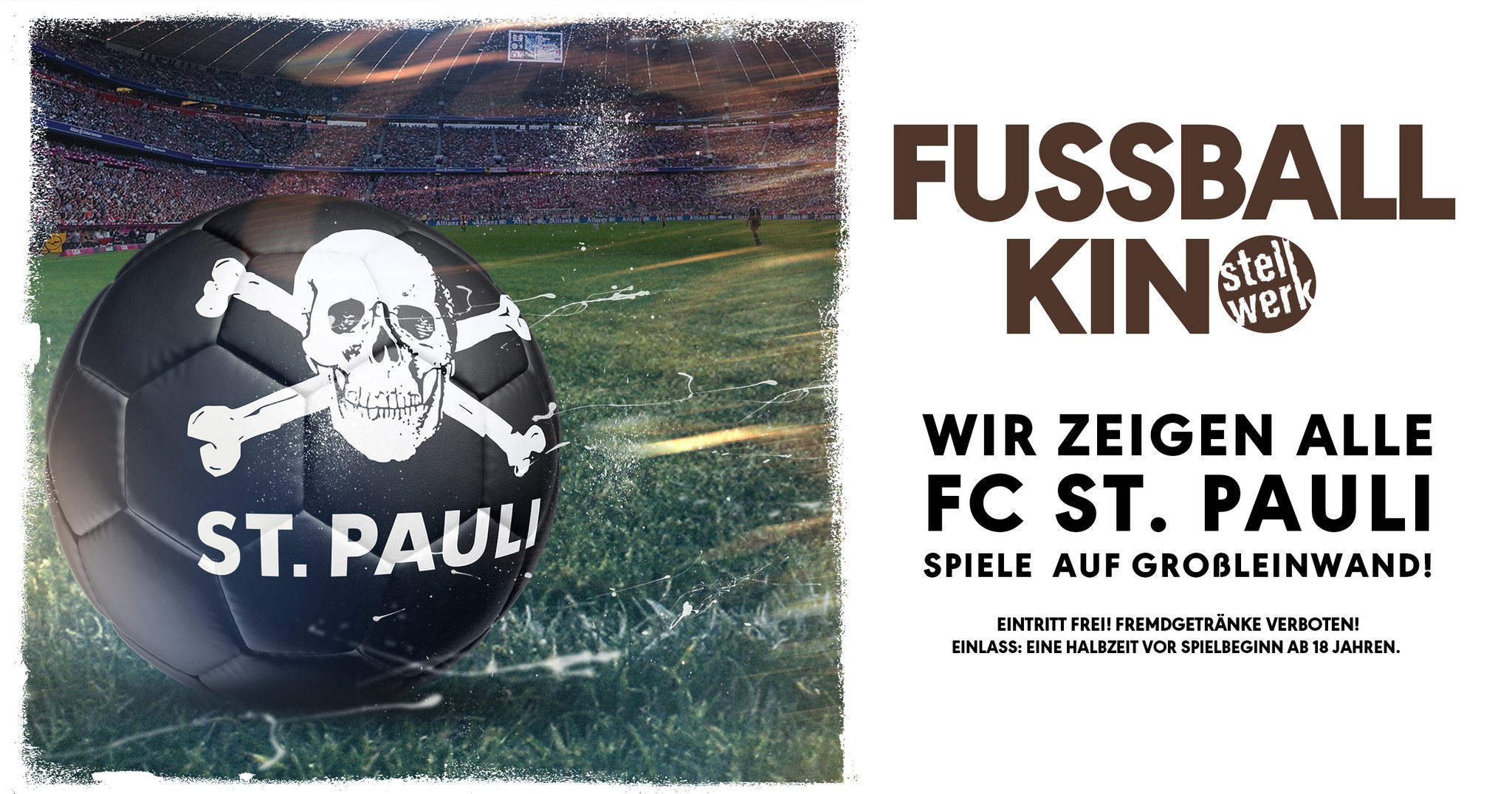 Fußballkino neu 91571 Fußballkino DFB Pokal/ Leipzig vs. St.Pauli